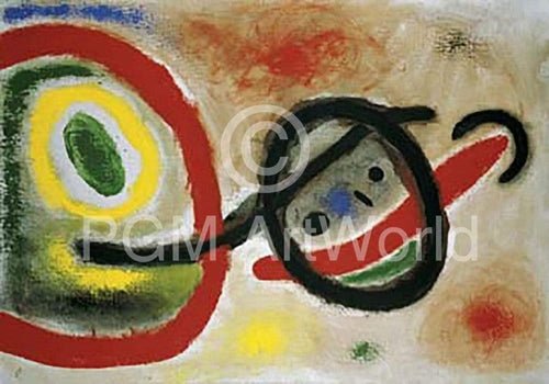 Joan Miro Femme III Art Print 80x60cm | Yourdecoration.com