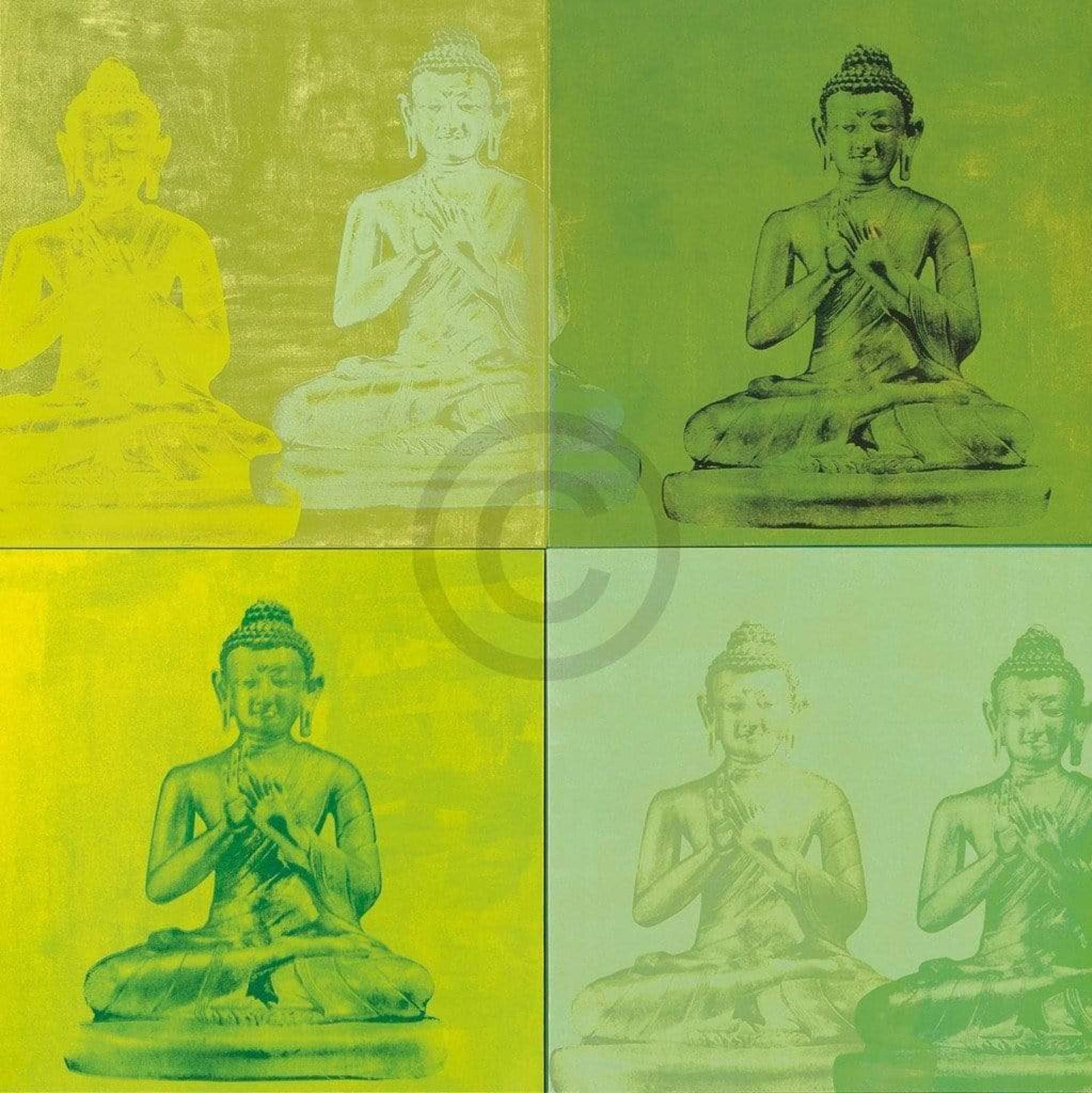 Hedy Klineman Temple I Art Print 61x61cm | Yourdecoration.com