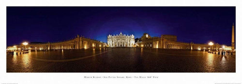 Marcin Klaban San Pietro Square, Rome Art Print 95x33cm | Yourdecoration.com
