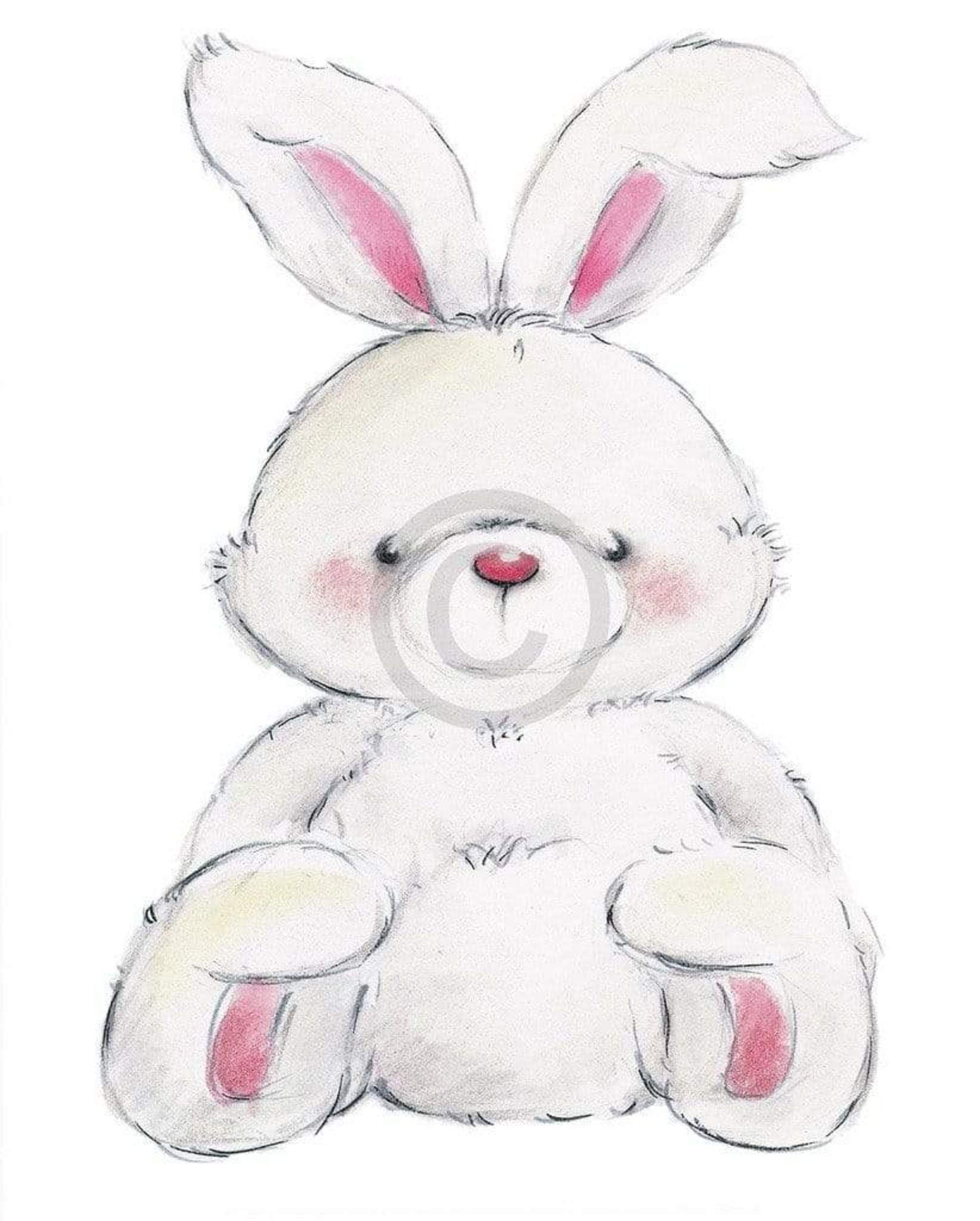 Makiko Rabbit Art Print 24x30cm | Yourdecoration.com