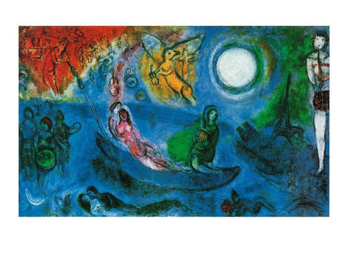 Marc Chagall Il concerto, 1957 Art Print 80x60cm | Yourdecoration.com