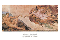 Michelangelo La creazione di Adamo Art Print 120x80cm | Yourdecoration.com
