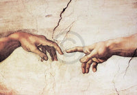 Michelangelo Creazione di Adamo Art Print 100x70cm | Yourdecoration.com