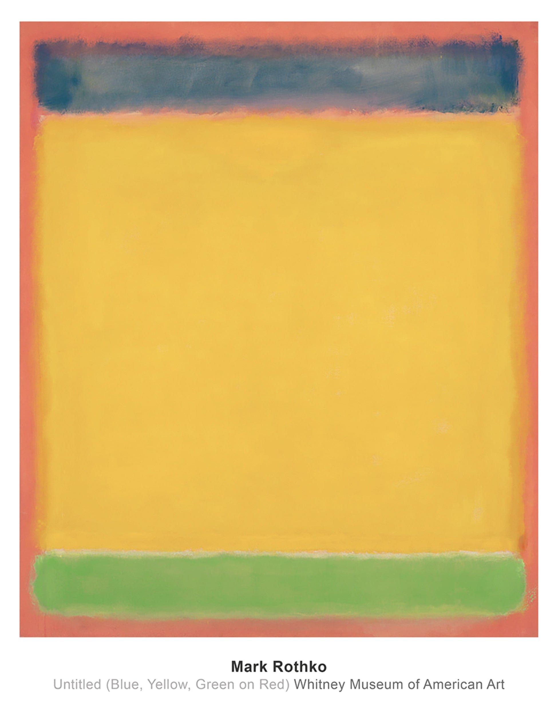 Mark Rothko Untitled Blue, Yellow, Green, Red Art Print 71x91cm | Yourdecoration.com