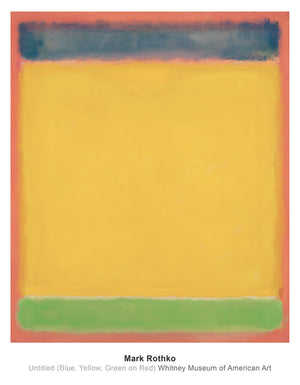 Mark Rothko Untitled Blue, Yellow, Green, Red Art Print 71x91cm | Yourdecoration.com