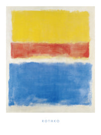 Mark Rothko Untitled Yellow Red and Blue Art Print 60x80cm | Yourdecoration.com