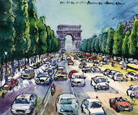 Michael Leu Arc de Triomphe Art Print 60x50cm | Yourdecoration.com
