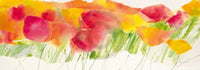 Marta Peuckert Poppy ribbon yellow Art Print 100x35cm | Yourdecoration.com