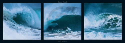 Laurent Pinsard Waves in motion Art Print 95x33cm | Yourdecoration.com