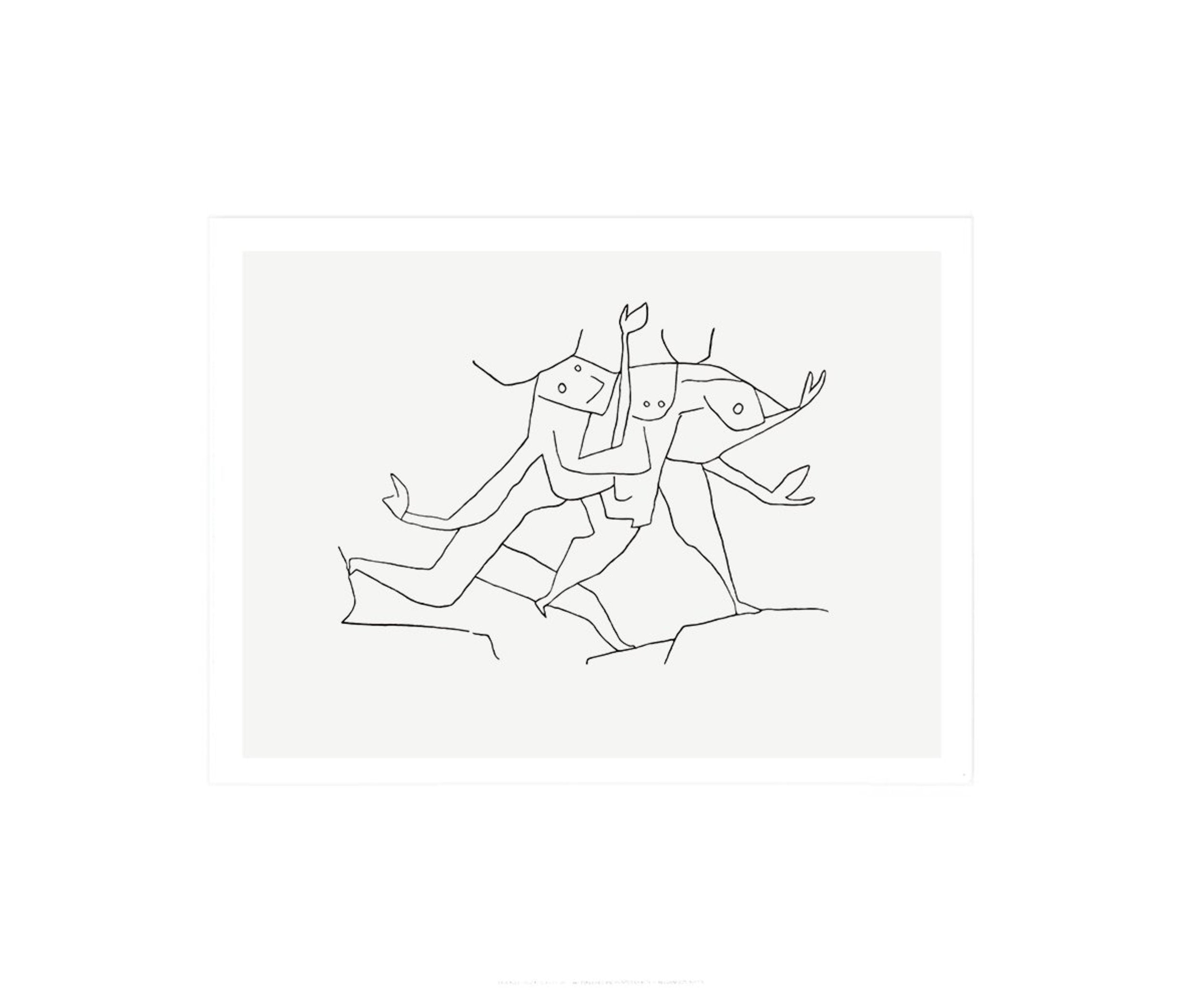 PGM Paul Klee Animaux en Fuite Art Print 60x50cm | Yourdecoration.com