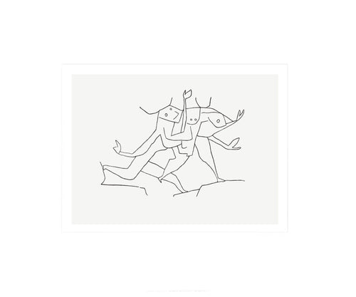 PGM Paul Klee Animaux en Fuite Art Print 60x50cm | Yourdecoration.com