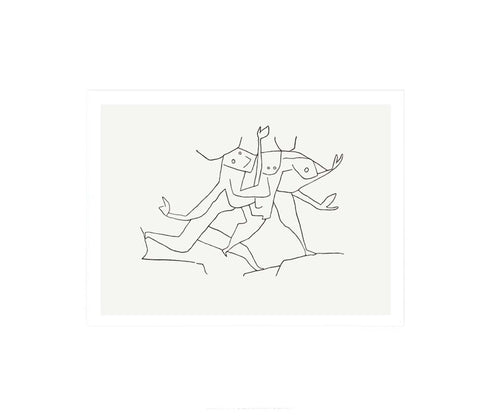 PGM Paul Klee Animaux en Fuite Art Print 60x50cm | Yourdecoration.com