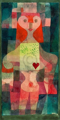 Paul Klee Herzdame Art Print 60x80cm | Yourdecoration.com