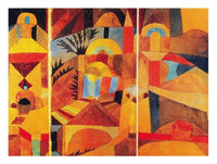 Paul Klee Il giardino del tempio Art Print 80x60cm | Yourdecoration.com