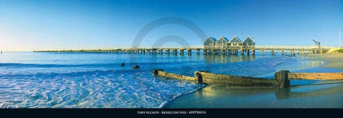 Tony Pleavin Busselton Pier, Australia Art Print 95x33cm | Yourdecoration.com