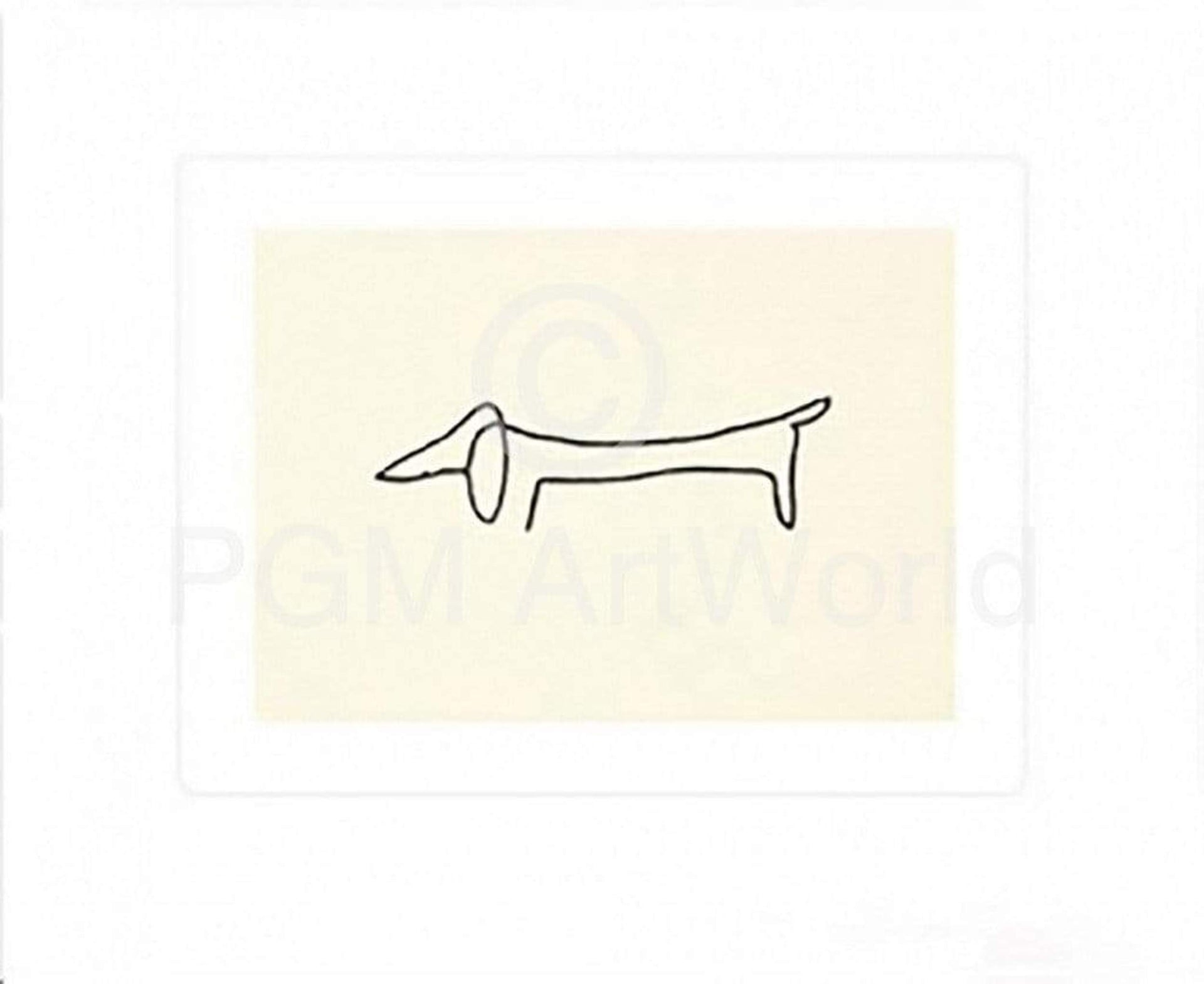Pablo Picasso Le Chien Art Print 60x50cm | Yourdecoration.com