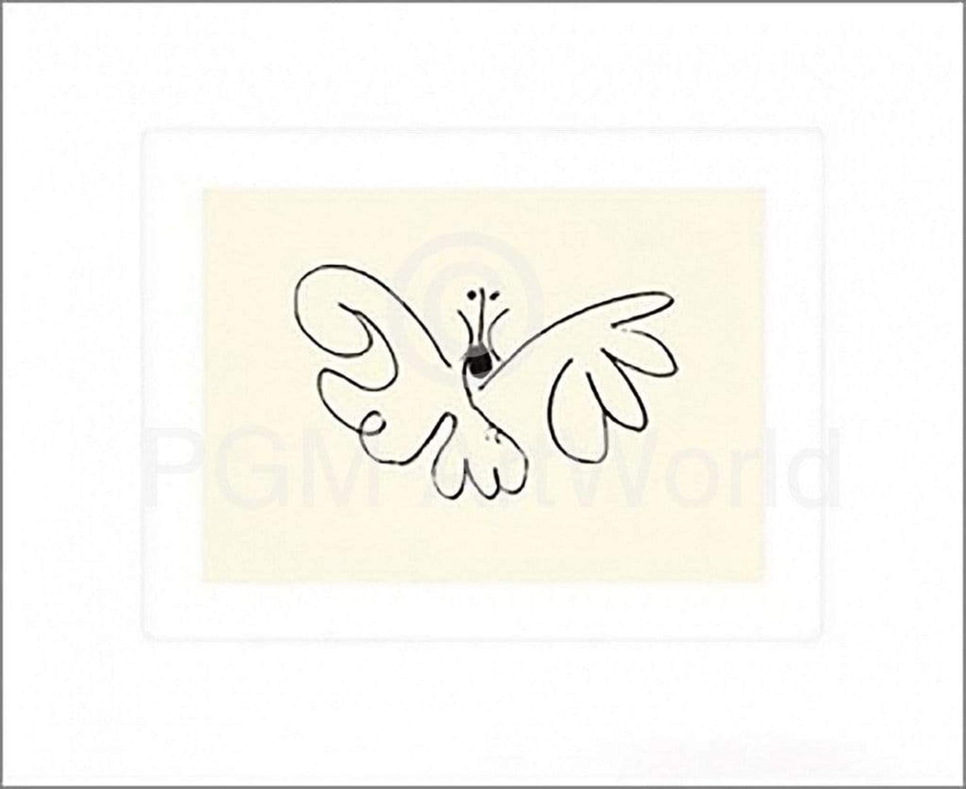 Pablo Picasso Le Papillon Art Print 50x60cm | Yourdecoration.com