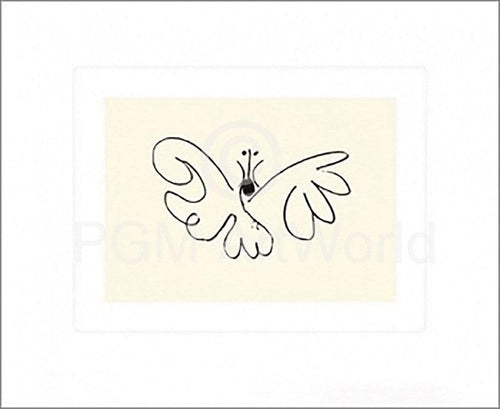 Pablo Picasso Le Papillon Art Print 50x60cm | Yourdecoration.com