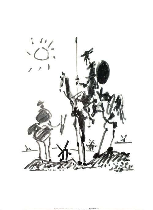 PGM Pablo Picasso Don Quixote Art Print 60x50cm | Yourdecoration.com