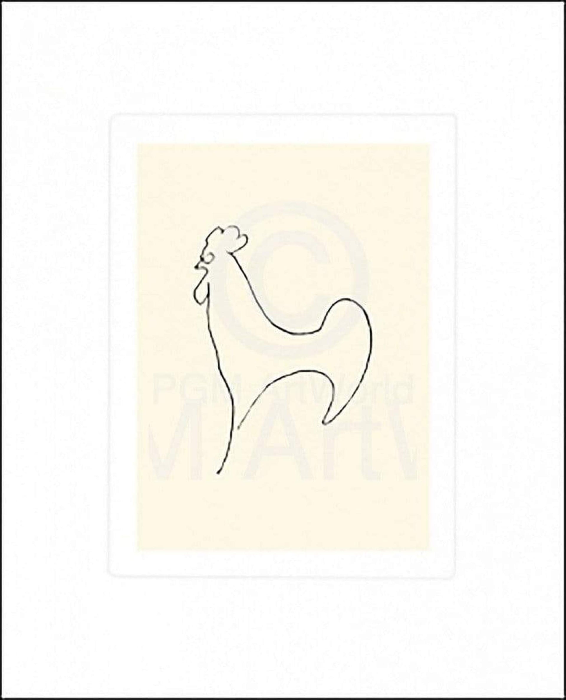 Pablo Picasso Coq Detail Art Print 50x60cm | Yourdecoration.com