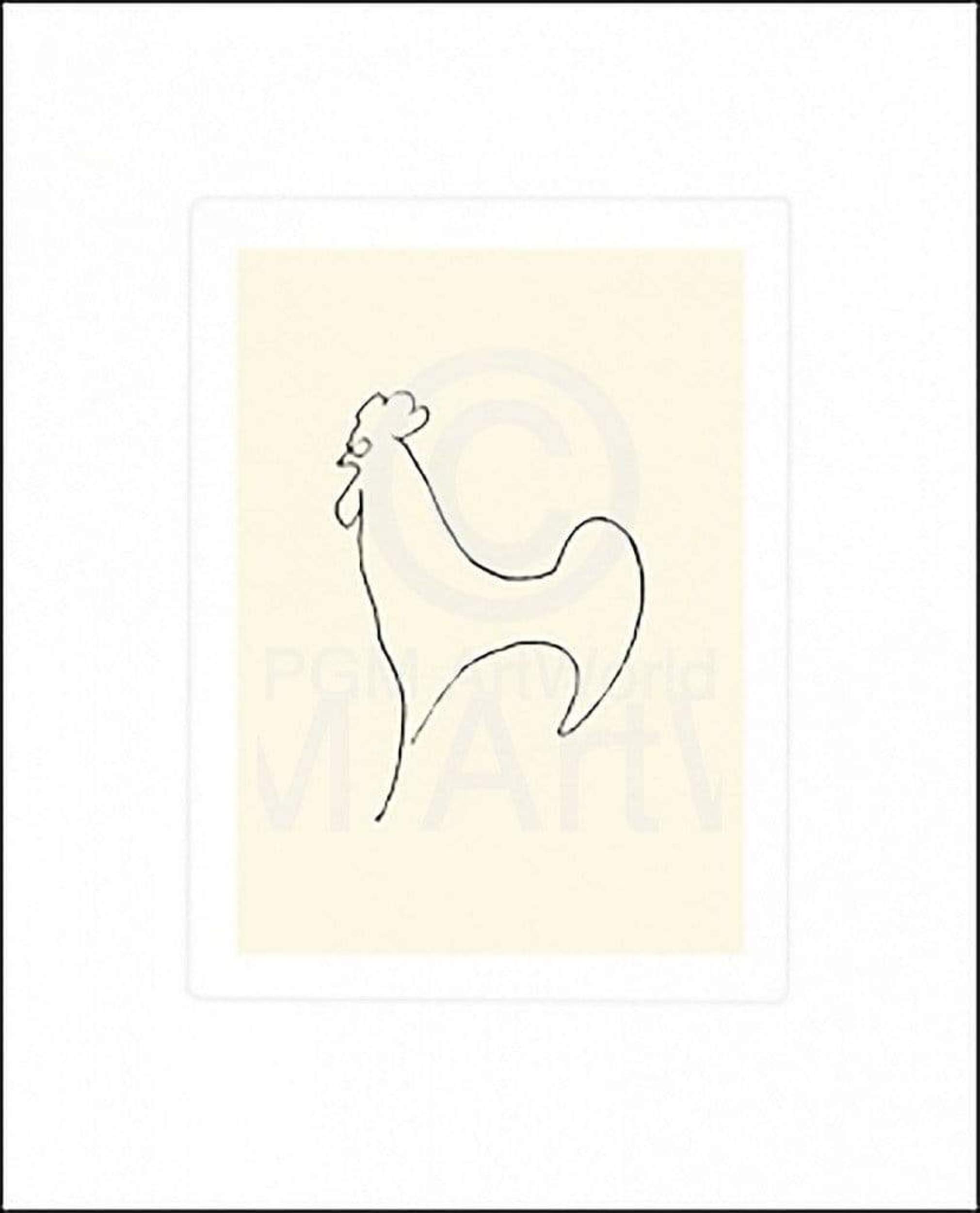 Pablo Picasso Coq Detail Art Print 50x60cm | Yourdecoration.com