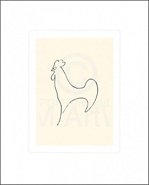 Pablo Picasso Coq Detail Art Print 50x60cm | Yourdecoration.com