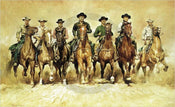 Renato Casaro The magnificent Seven Art Print 100x61cm | Yourdecoration.com
