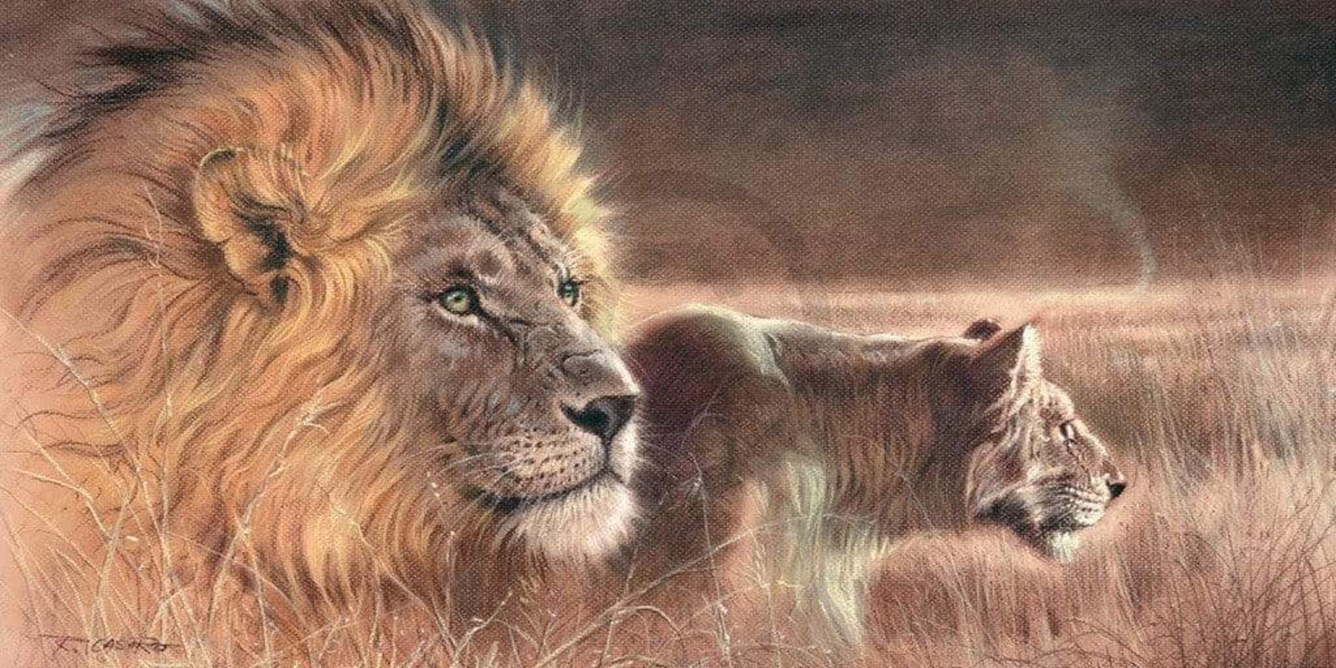 Renato Casaro She has a job Art Print 100x50cm | Yourdecoration.com