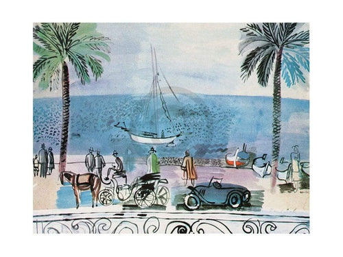 Raoul Dufy Promenade a Nice Art Print 80x60cm | Yourdecoration.com
