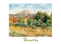 Auguste Renoir Il mont Sainte Victoire Art Print 70x50cm | Yourdecoration.com