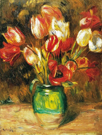 Auguste Renoir Tulips in a Vase Art Print 60x80cm | Yourdecoration.com