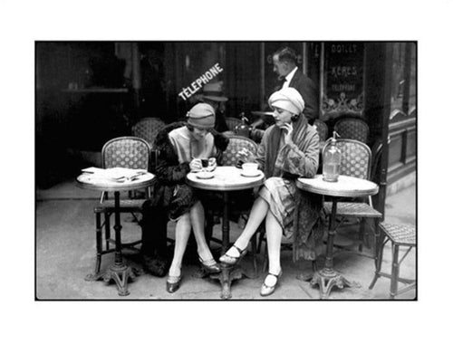 Roger Violet CafÃ© et Cigarette Art Print 80x60cm | Yourdecoration.com