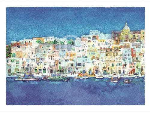 Ralf Westphal Corricella, Insel Procida Art Print 80x60cm | Yourdecoration.com