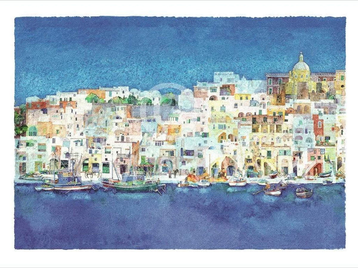 Ralf Westphal Corricella, Insel Procida Art Print 80x60cm | Yourdecoration.com