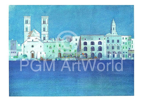 Ralf Westphal Weisse Hafenstadt in Apulien Art Print 40x30cm | Yourdecoration.com