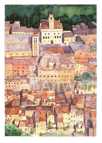 Ralf Westphal Mittelalterliche Bergstadt Montepulciano, Toskana Art Print 50x70cm | Yourdecoration.com