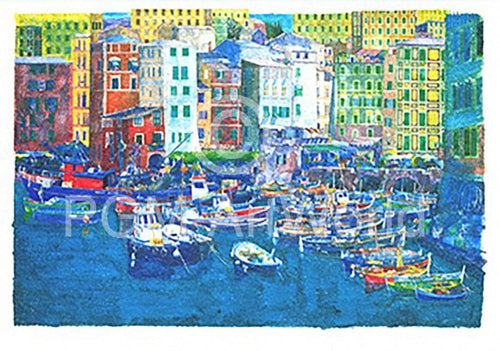 Ralf Westphal Camogli / Levante Art Print 100x70cm | Yourdecoration.com