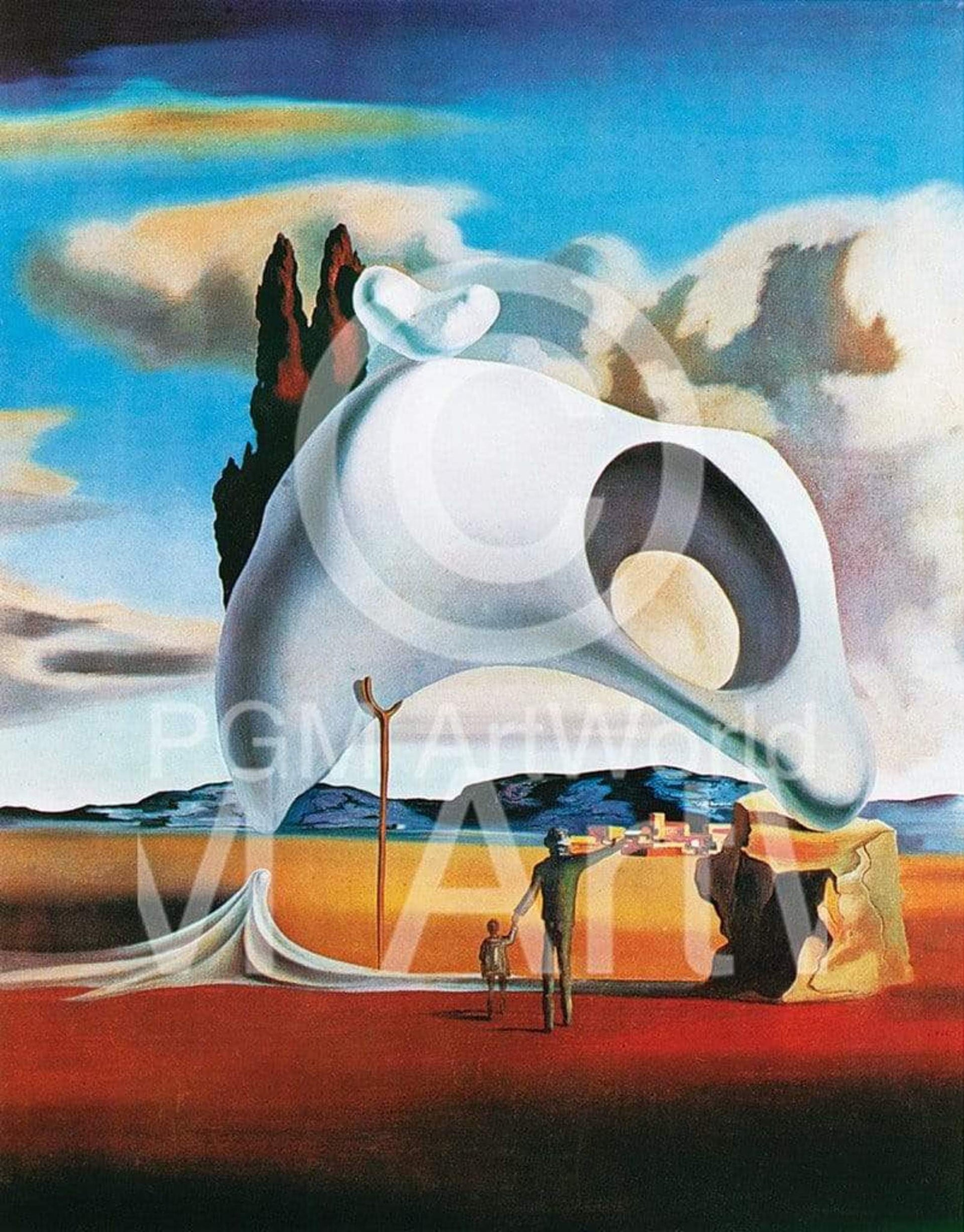 Salvador Dali Vestiges ataviques Art Print 60x80cm | Yourdecoration.com