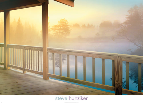 Steve Hunziker Lodge Deck Art Print 91x66cm | Yourdecoration.com