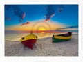 Maya Sokolovska Two Boats Art Print 80x60cm | Yourdecoration.com