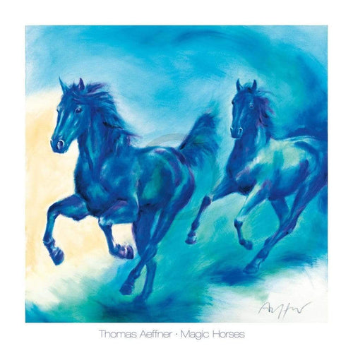Thomas Aeffner Magic Horses Art Print 70x70cm | Yourdecoration.com