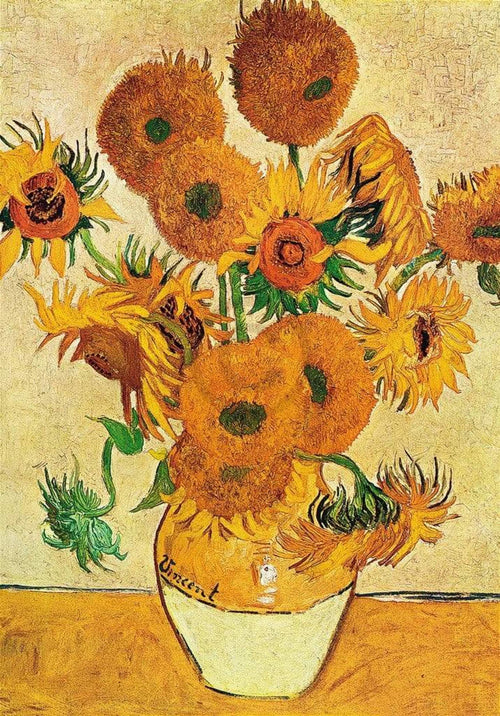 Vincent Van Gogh Vaso di girasoli Art Print 70x100cm | Yourdecoration.com