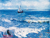 Vincent Van Gogh Paesaggio marino Art Print 80x60cm | Yourdecoration.com