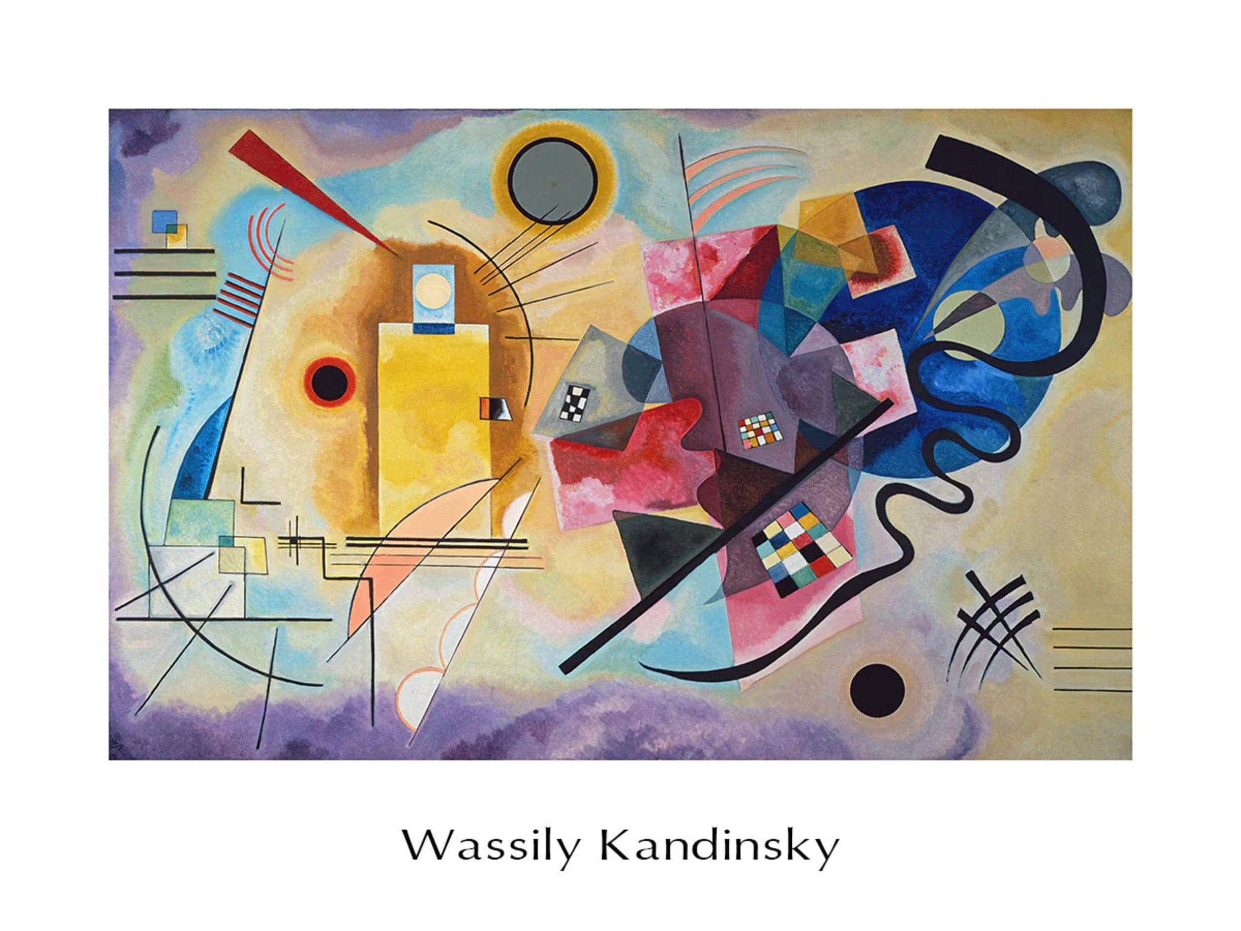 Wassily Kandinsky Jaune, Rouge, Bleu Art Print 80x60cm | Yourdecoration.com