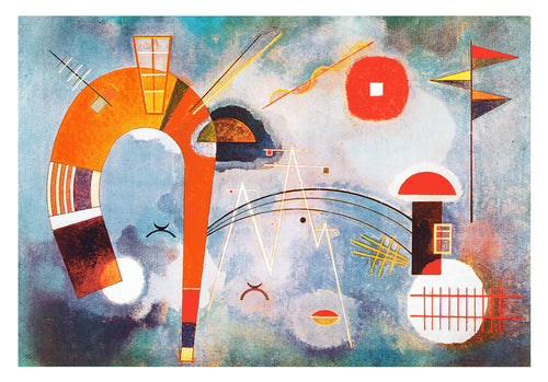 Wassily Kandinsky Rond et pointu Art Print 100x70cm | Yourdecoration.com