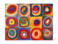 Wassily Kandinsky Farbstudie Quadrate Art Print 80x60cm | Yourdecoration.com