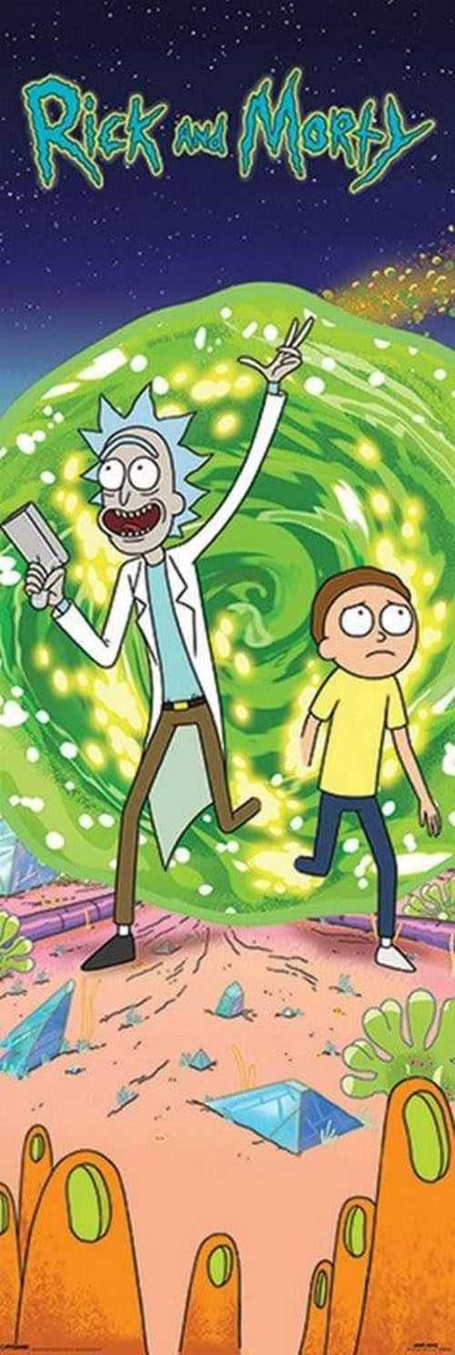 Pyramid Rick and Morty Portal Poster 53x158cm | Yourdecoration.com