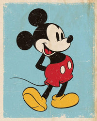 Pyramid Mickey Mouse Retro Poster 40x50cm | Yourdecoration.com