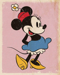 Pyramid Minnie Mouse Retro Poster 40x50cm | Yourdecoration.com