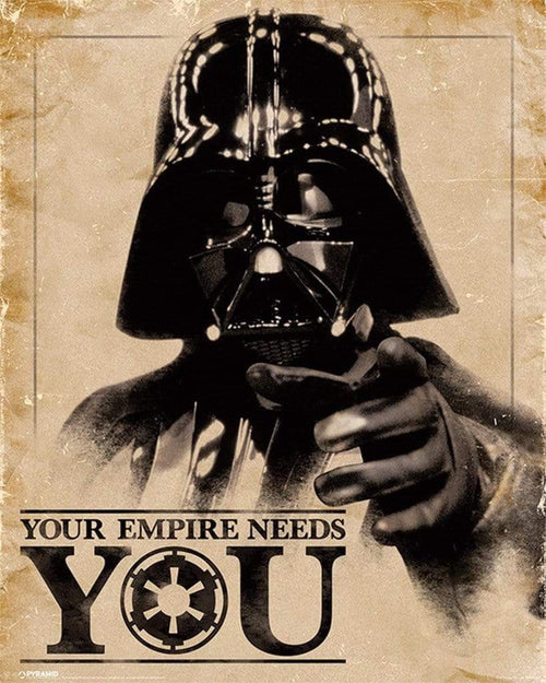 Pyramid Star Wars Classic Your Empire Needs You Poster 40x50cm | Yourdecoration.com